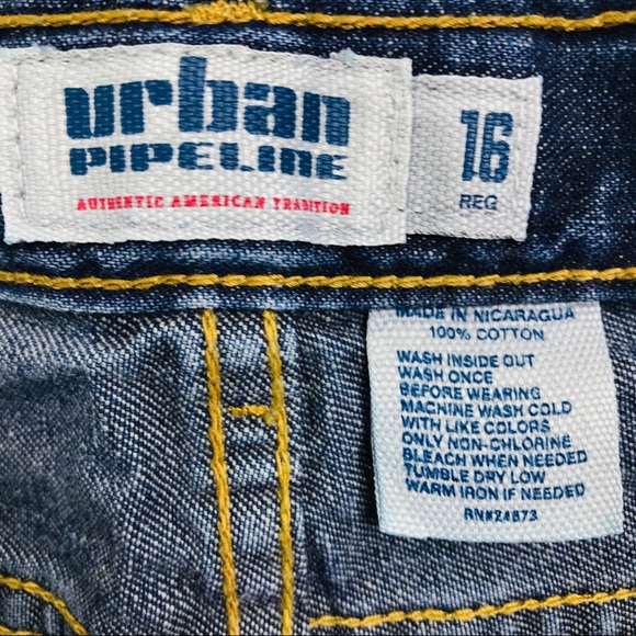 Urban Pipeline Boys Blue Jeans - Picture 3 of 5